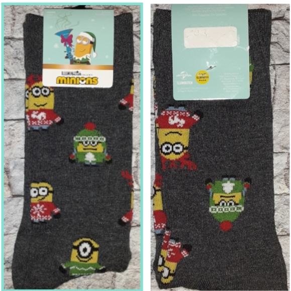 MINIONS CHRISTMAS SOCKS - Picture 1 of 6